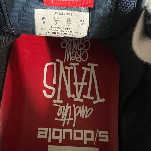 Vans X S Double (Shawn Stussy of Stussy) Syndicate AV SK8 Lo Collab Sz 9 * RARE* - Picture 2 of 7